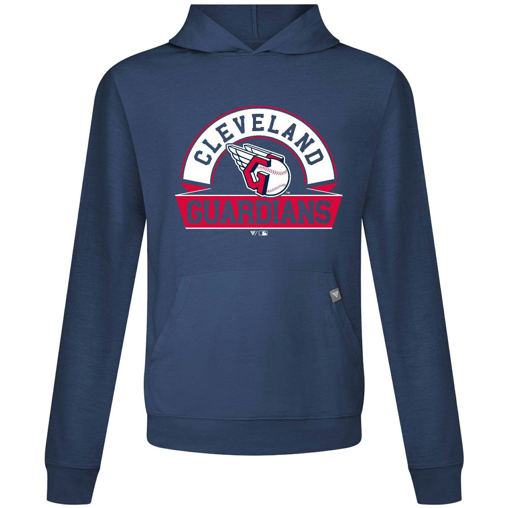 Cleveland Guardians Levelwear Relay Banner Arch Pullover Hoodie - Navy