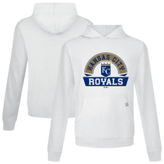Kansas City Royals Levelwear Relay Banner Arch Pullover Hoodie - White