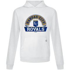 Kansas City Royals Levelwear Relay Banner Arch Pullover Hoodie - White