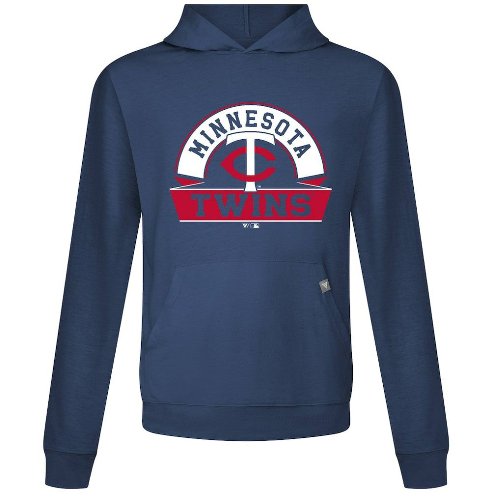 Minnesota Twins Levelwear Relay Banner Arch Pullover Hoodie - Navy