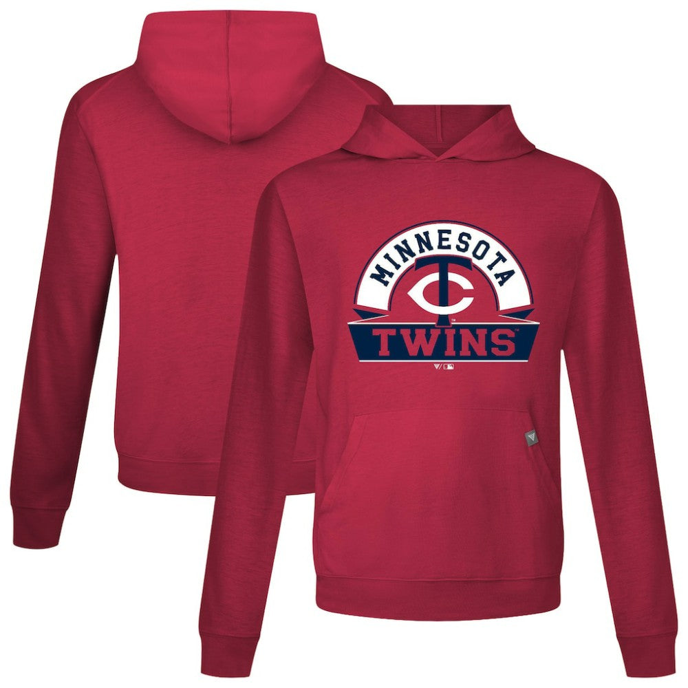 Minnesota Twins Levelwear Relay Banner Arch Pullover Hoodie - Red