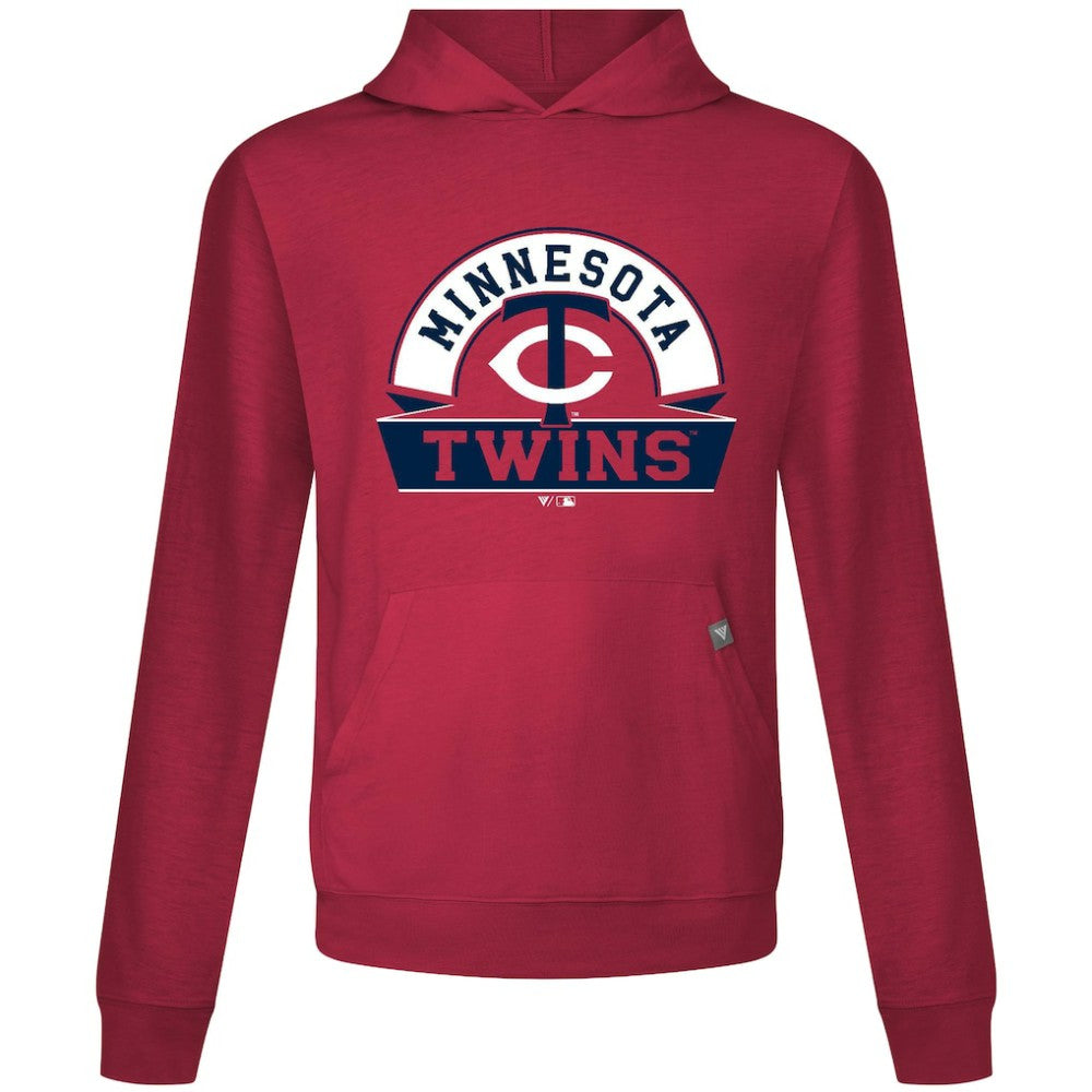 Minnesota Twins Levelwear Relay Banner Arch Pullover Hoodie - Red