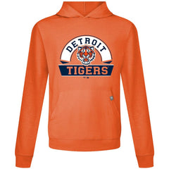 Detroit Tigers Levelwear Relay Banner Arch Pullover Hoodie - Orange