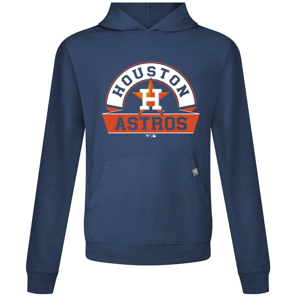 Houston Astros Levelwear Relay Banner Arch Pullover Hoodie - Navy