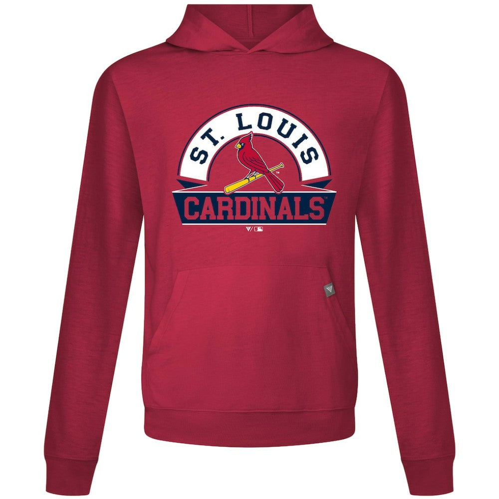 St. Louis Cardinals Levelwear Relay Banner Arch Pullover Hoodie - Red