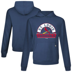 St. Louis Cardinals Levelwear Relay Banner Arch Pullover Hoodie - Navy