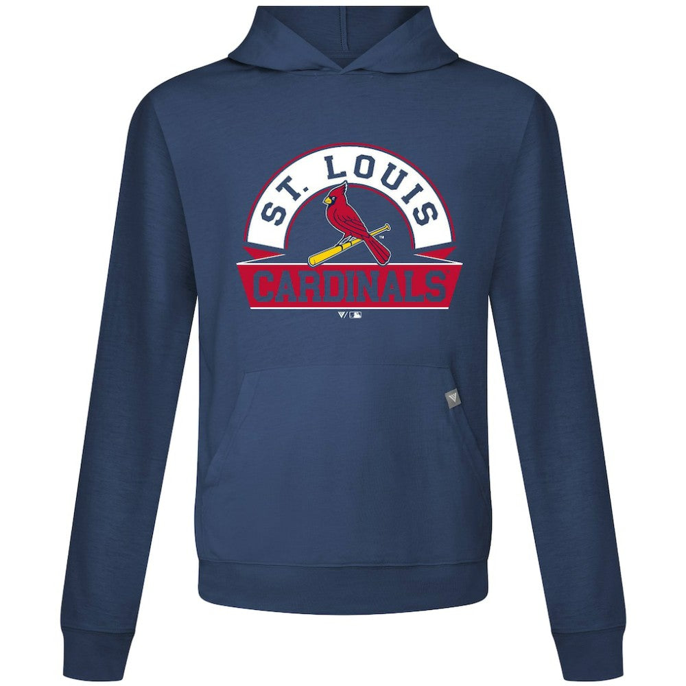 St. Louis Cardinals Levelwear Relay Banner Arch Pullover Hoodie - Navy