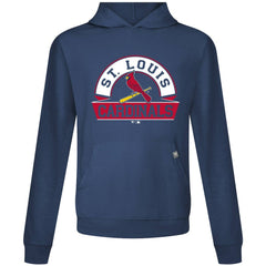 St. Louis Cardinals Levelwear Relay Banner Arch Pullover Hoodie - Navy