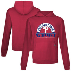 Philadelphia Phillies Levelwear Relay Banner Arch Pullover Hoodie - Red