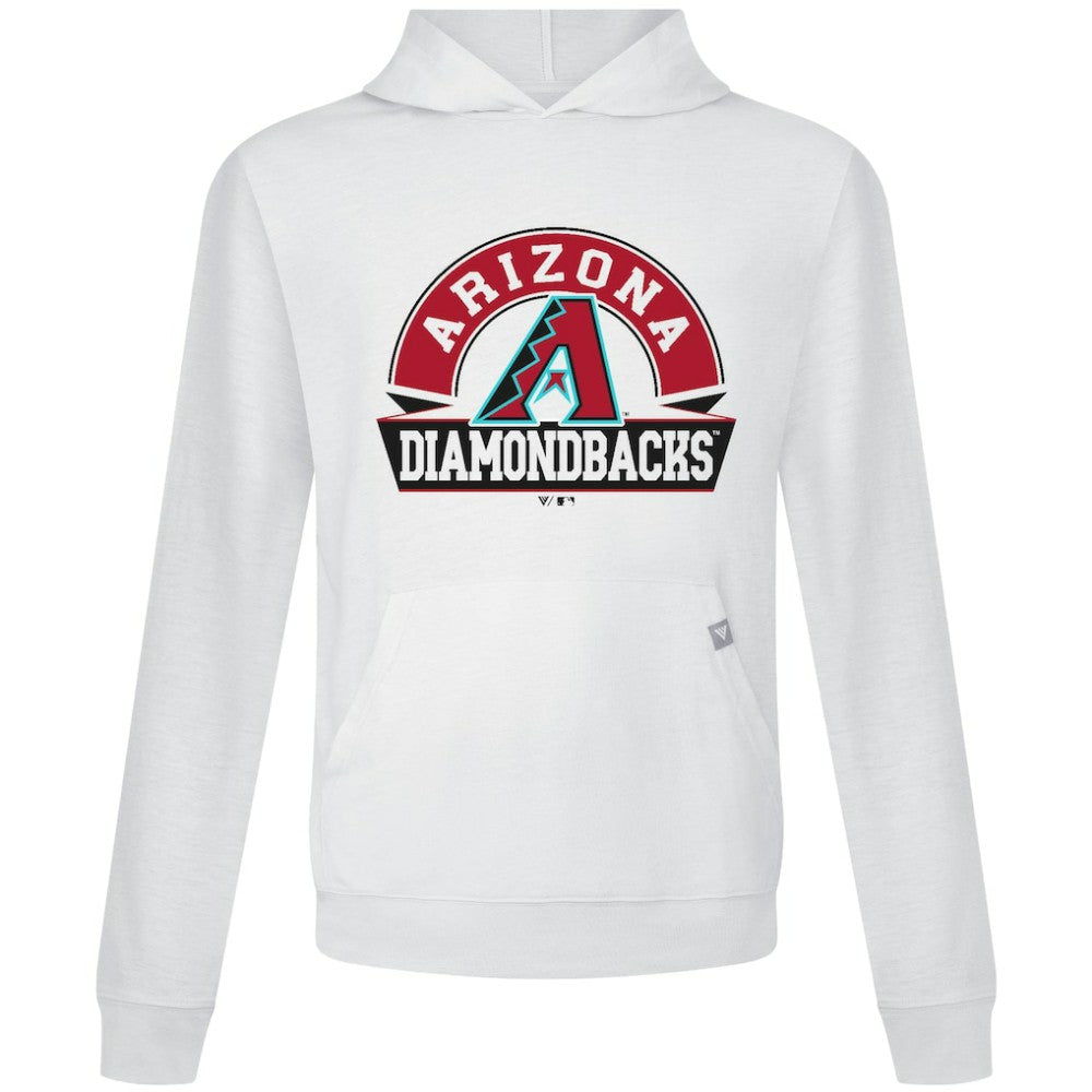 Arizona Diamondbacks Levelwear Relay Banner Arch Pullover Hoodie - White