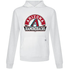 Arizona Diamondbacks Levelwear Relay Banner Arch Pullover Hoodie - White