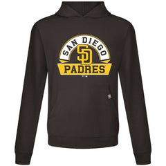 San Diego Padres Levelwear Relay Banner Arch Pullover Hoodie - Brown