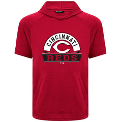 Cincinnati Reds Levelwear Phase Banner Arch Hoodie T-Shirt - Red