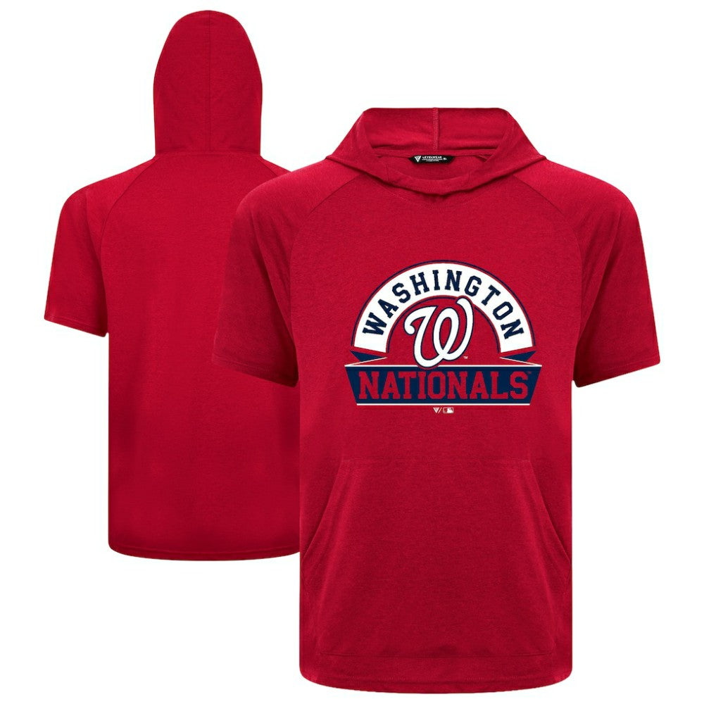 Washington Nationals Levelwear Phase Banner Arch Hoodie T-Shirt - Red