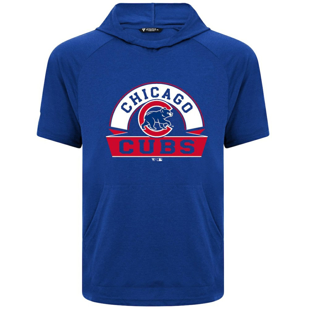 Chicago Cubs Levelwear Phase Banner Arch Hoodie T-Shirt - Royal
