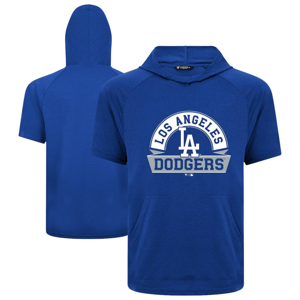Los Angeles Dodgers Levelwear Phase Banner Arch Hoodie T-Shirt - Royal