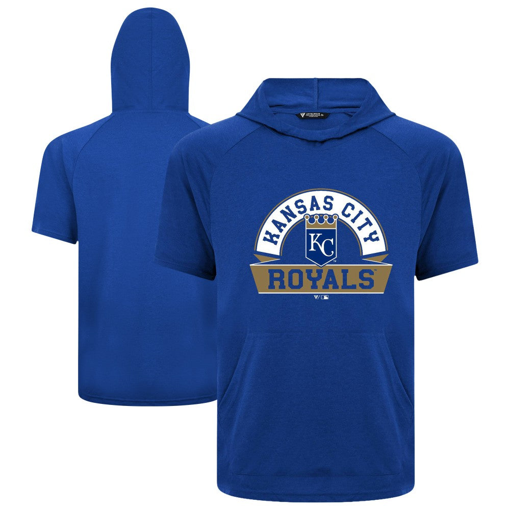 Kansas City Royals Levelwear Phase Banner Arch Hoodie T-Shirt - Royal