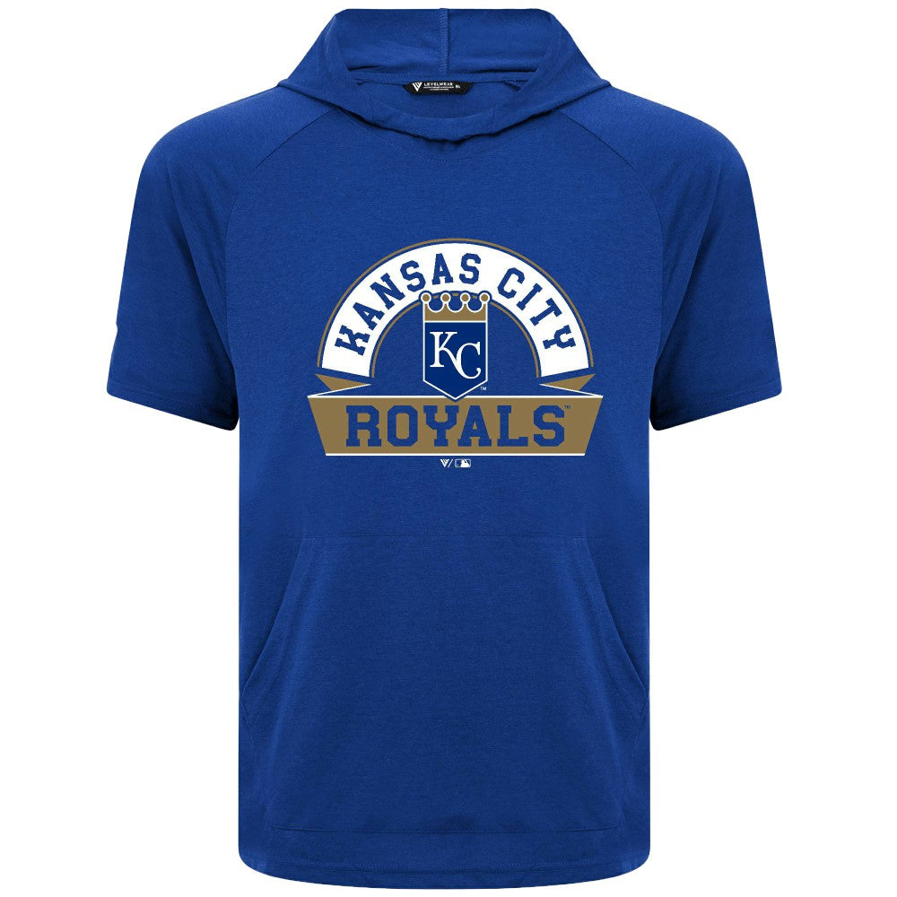 Kansas City Royals Levelwear Phase Banner Arch Hoodie T-Shirt - Royal