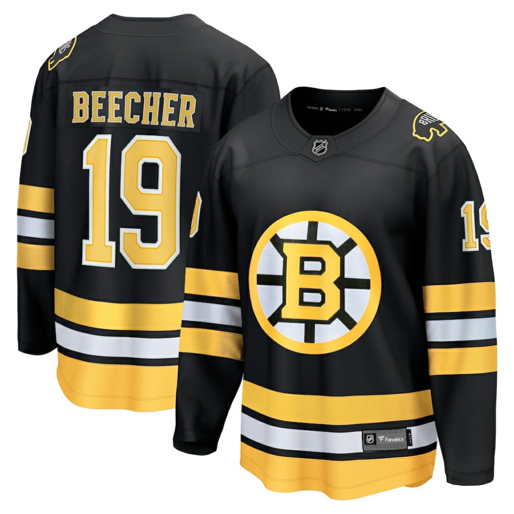 John Beecher Boston Bruins Fanatics Home Breakaway Player Jersey Black