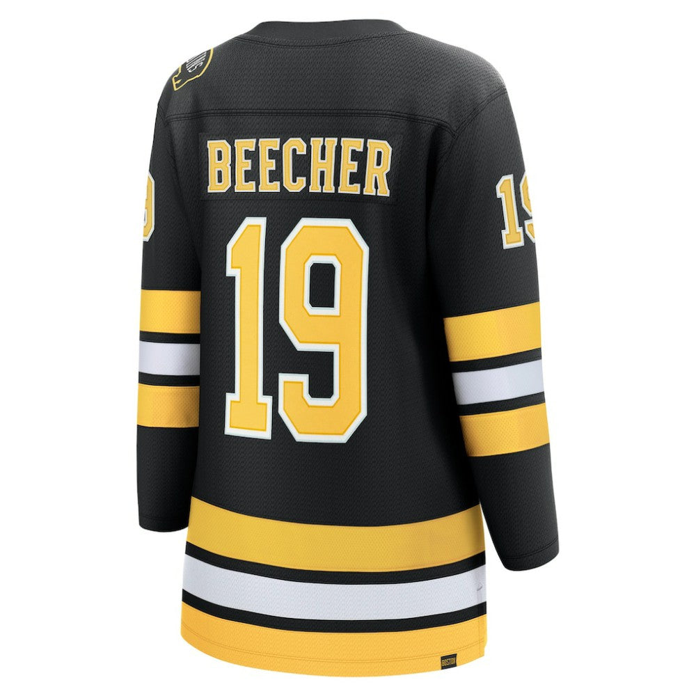 John Beecher Boston Bruins Fanatics Women's Home Breakaway Player Jersey Black