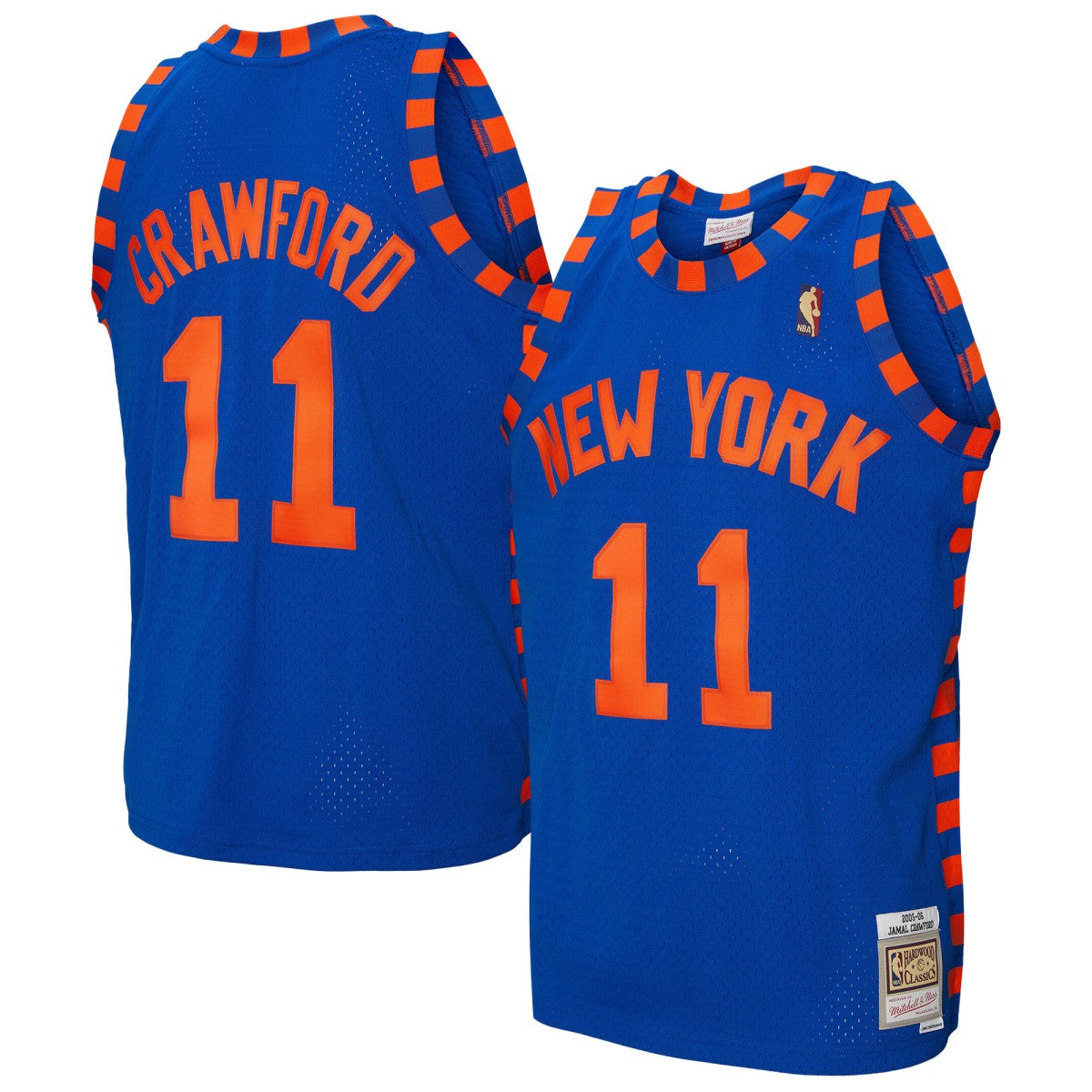 Jamal Crawford New York Knicks 2005/06 Hardwood Classics Swingman Jersey - Blue | Mitchell & Ness on sale