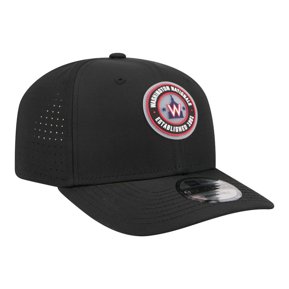 Washington Nationals Circle 9SEVENTY Adjustable Hat - Black | New Era