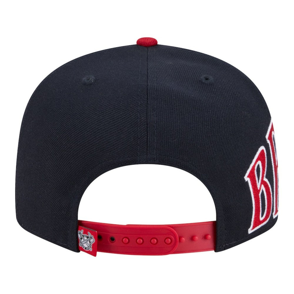 Atlanta Braves Stretched Two-Tone 9FIFTY Adjustable Hat - Navy/Red | New Era