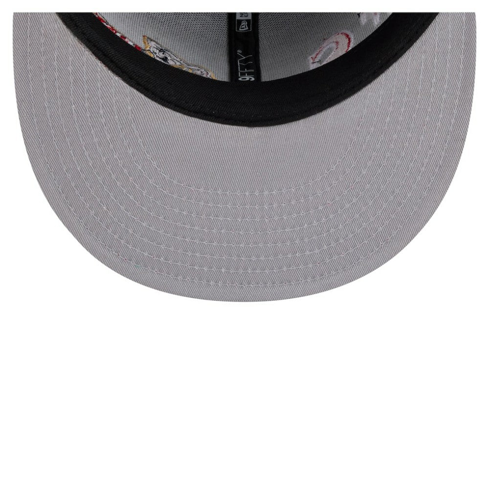 Atlanta Braves Stretched Two-Tone 9FIFTY Adjustable Hat - Navy/Red | New Era