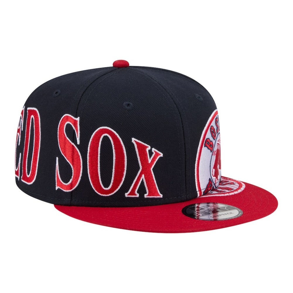 Boston Red Sox Stretched Two-Tone 9FIFTY Adjustable Hat - Navy/Red | New Era