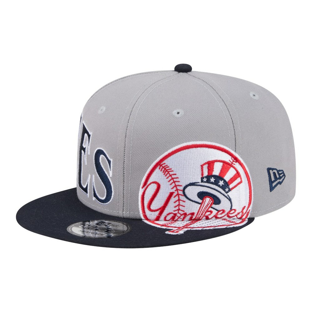 New York Yankees Stretched Two-Tone 9FIFTY Adjustable Hat - Gray/Navy | New Era