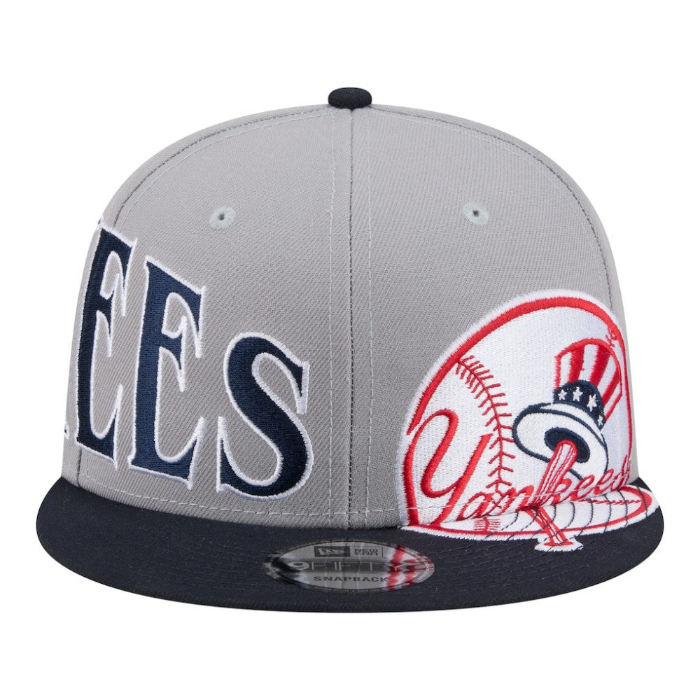 New York Yankees Stretched Two-Tone 9FIFTY Adjustable Hat - Gray/Navy | New Era
