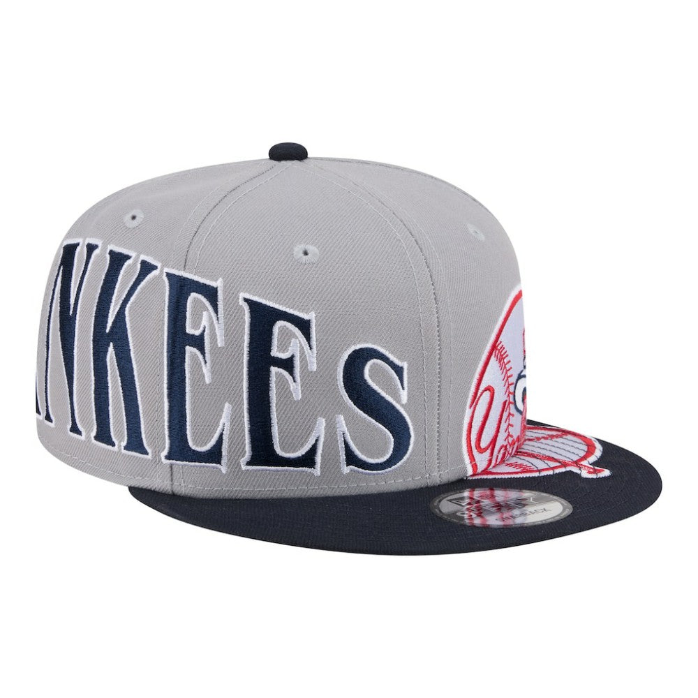 New York Yankees Stretched Two-Tone 9FIFTY Adjustable Hat - Gray/Navy | New Era