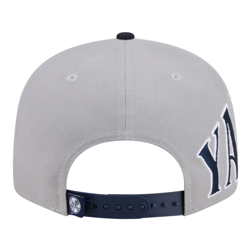 New York Yankees Stretched Two-Tone 9FIFTY Adjustable Hat - Gray/Navy | New Era