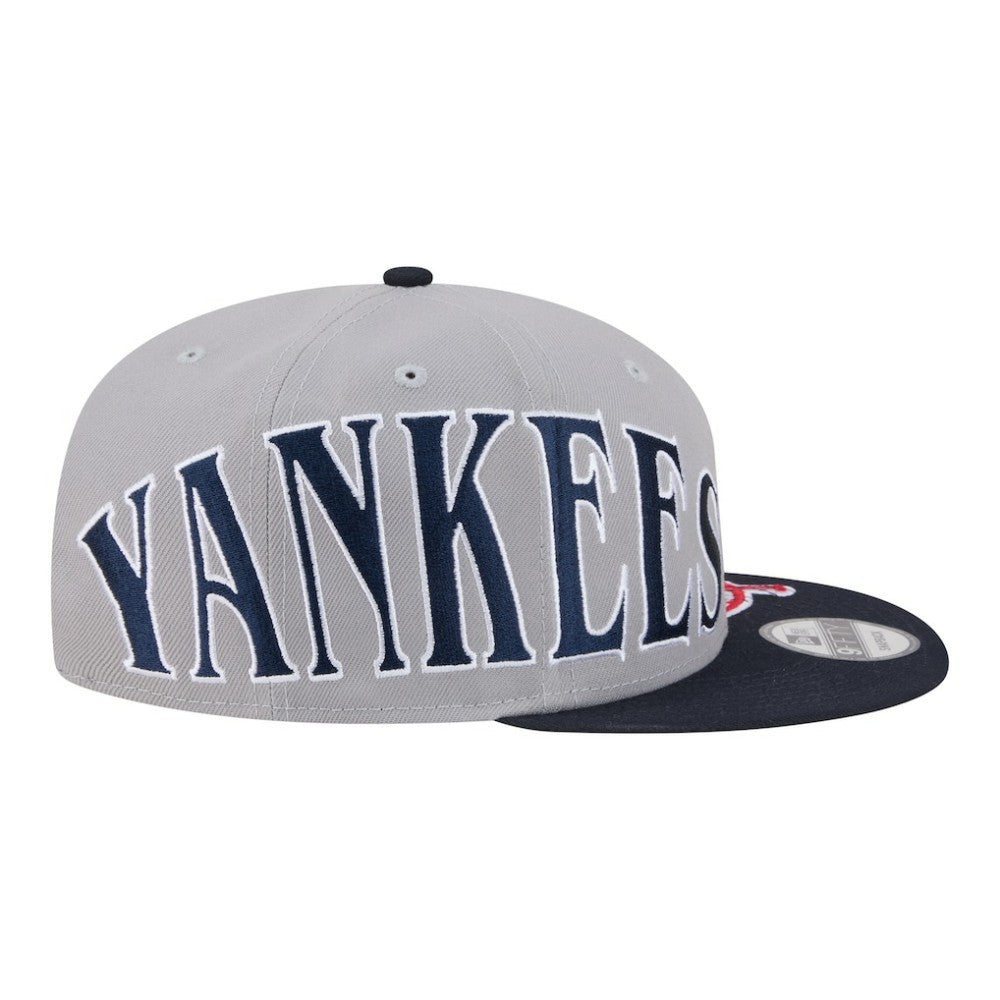 New York Yankees Stretched Two-Tone 9FIFTY Adjustable Hat - Gray/Navy | New Era