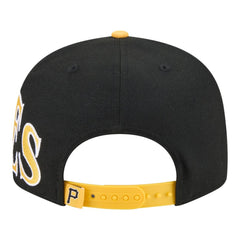 Pittsburgh Pirates Stretched Two-Tone 9FIFTY Adjustable Hat - Black/Gold | New Era