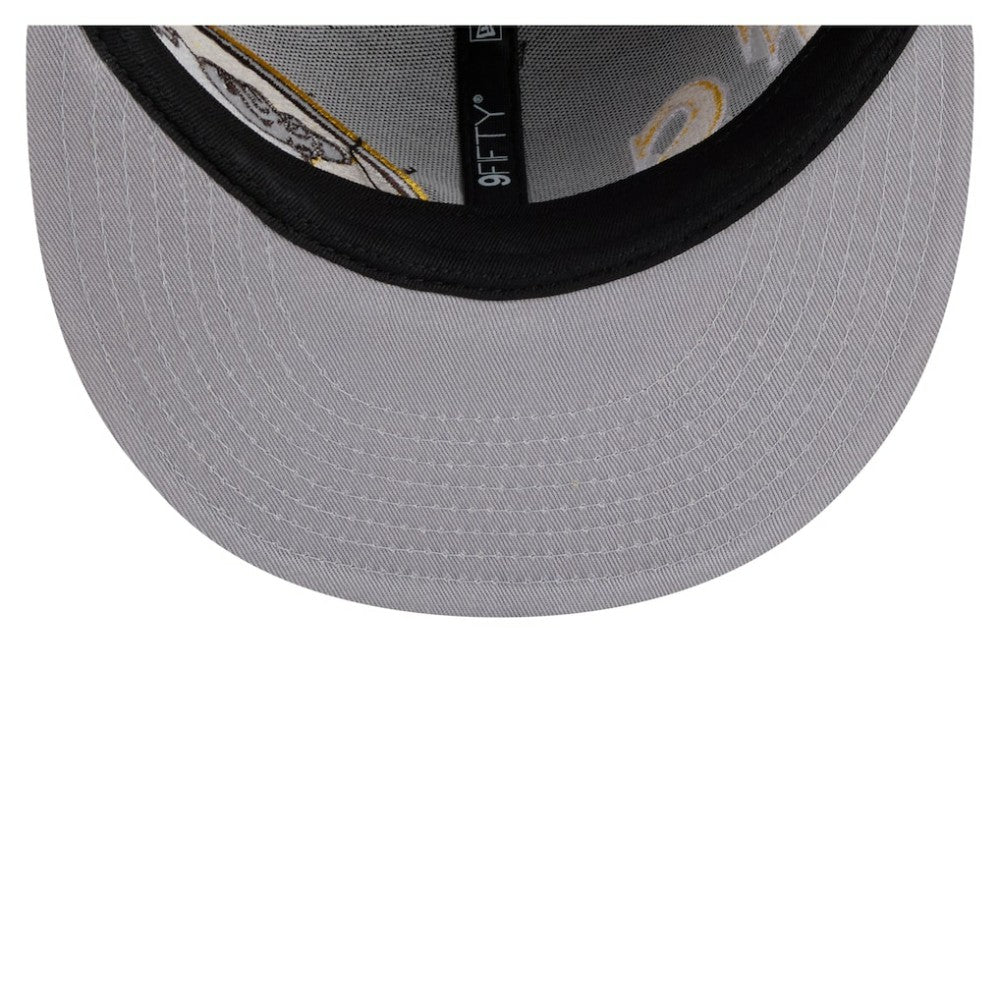 San Diego Padres Stretched Two-Tone 9FIFTY Adjustable Hat - Brown/Gold | New Era