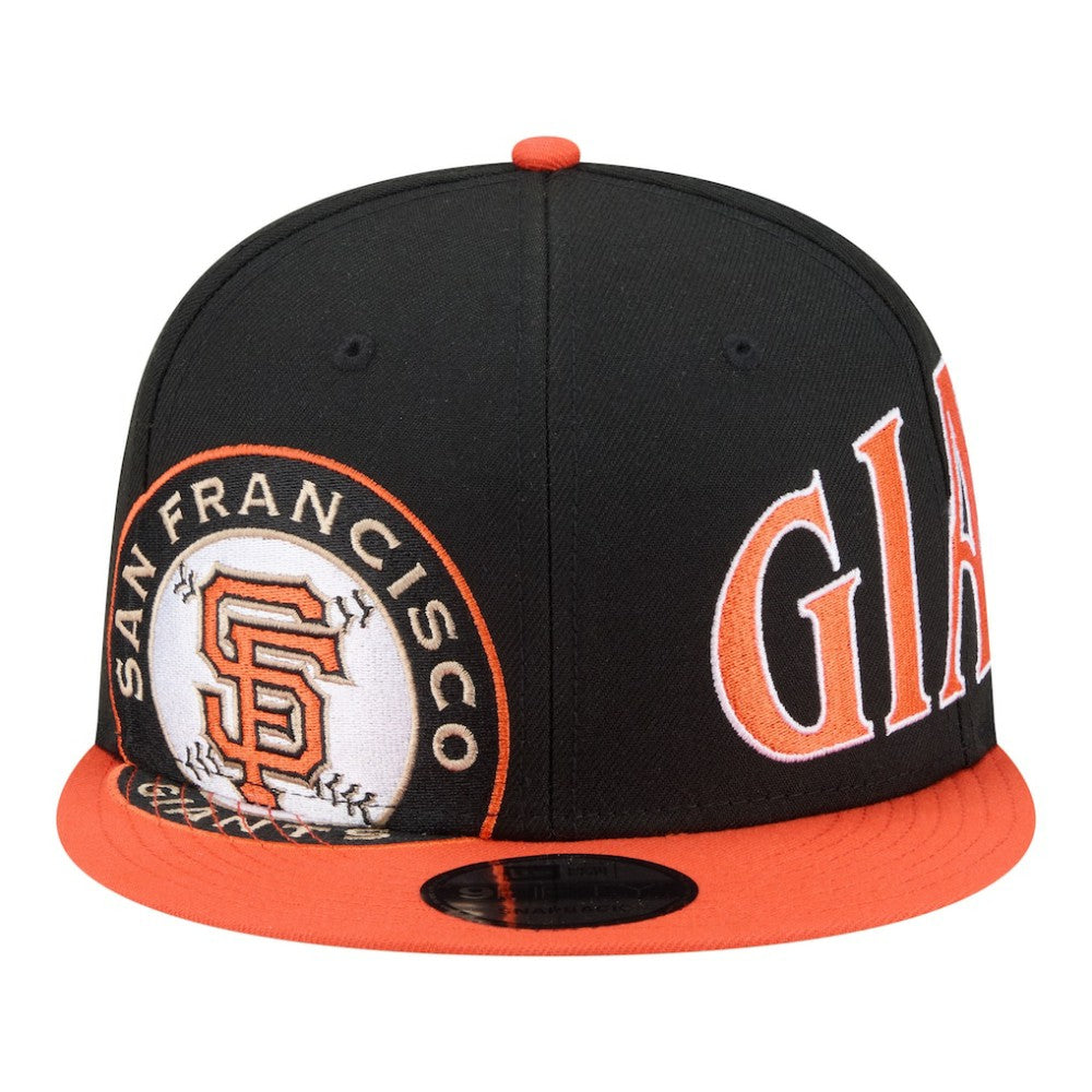 San Francisco Giants Stretched Two-Tone 9FIFTY Adjustable Hat - Black/Orange | New Era
