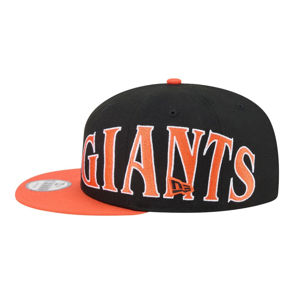 San Francisco Giants Stretched Two-Tone 9FIFTY Adjustable Hat - Black/Orange | New Era
