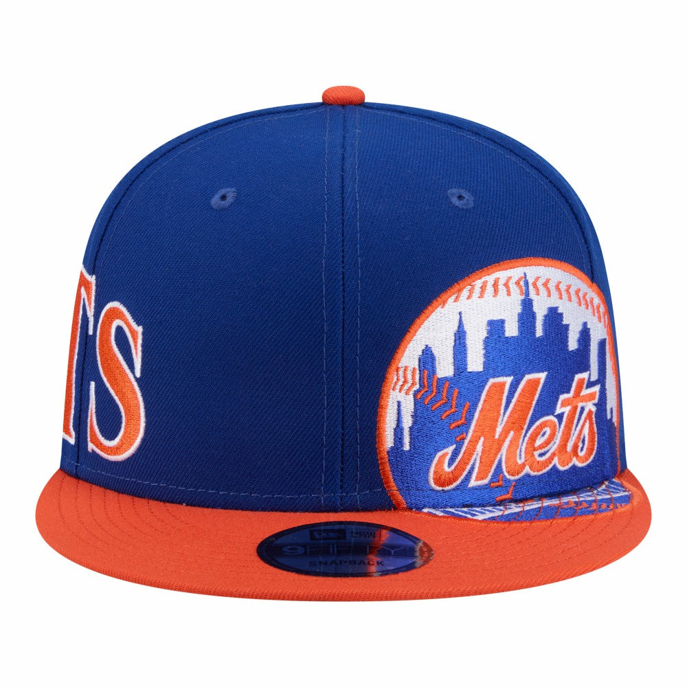 New York Mets Stretched Two-Tone 9FIFTY Adjustable Hat - Royal/Orange | New Era