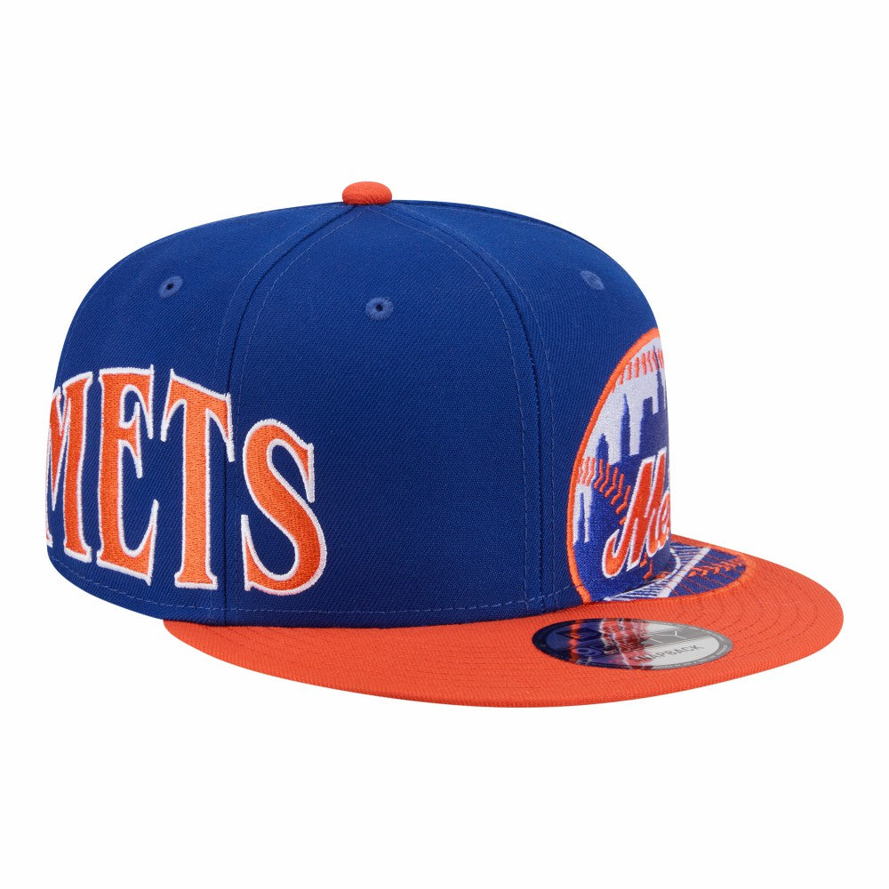 New York Mets Stretched Two-Tone 9FIFTY Adjustable Hat - Royal/Orange | New Era