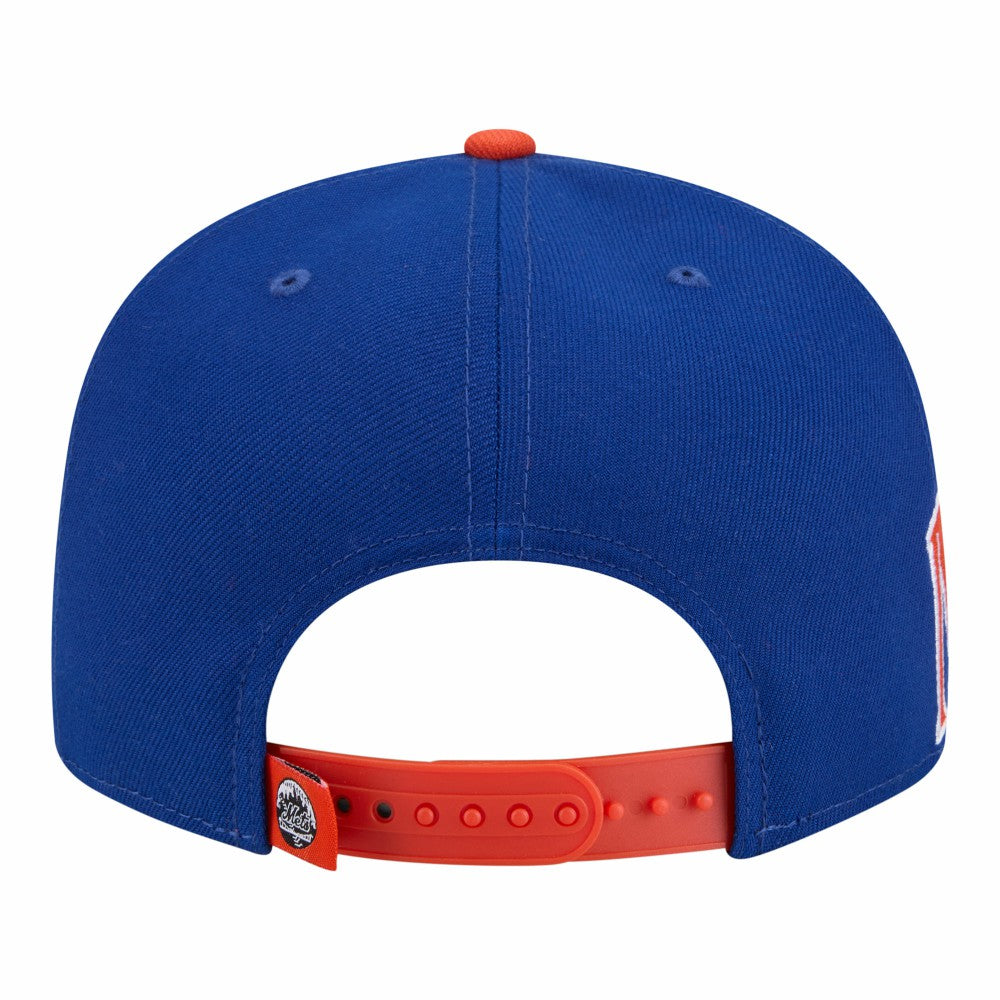 New York Mets Stretched Two-Tone 9FIFTY Adjustable Hat - Royal/Orange | New Era