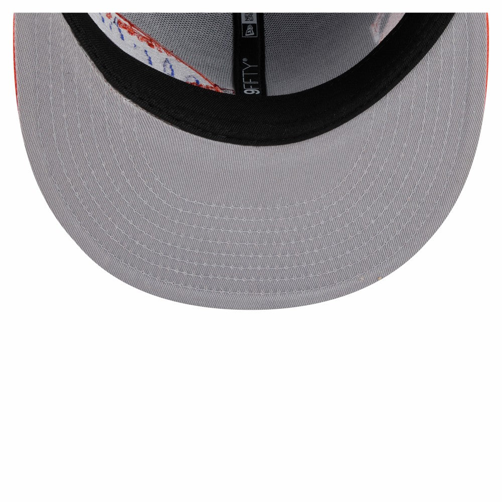 New York Mets Stretched Two-Tone 9FIFTY Adjustable Hat - Royal/Orange | New Era
