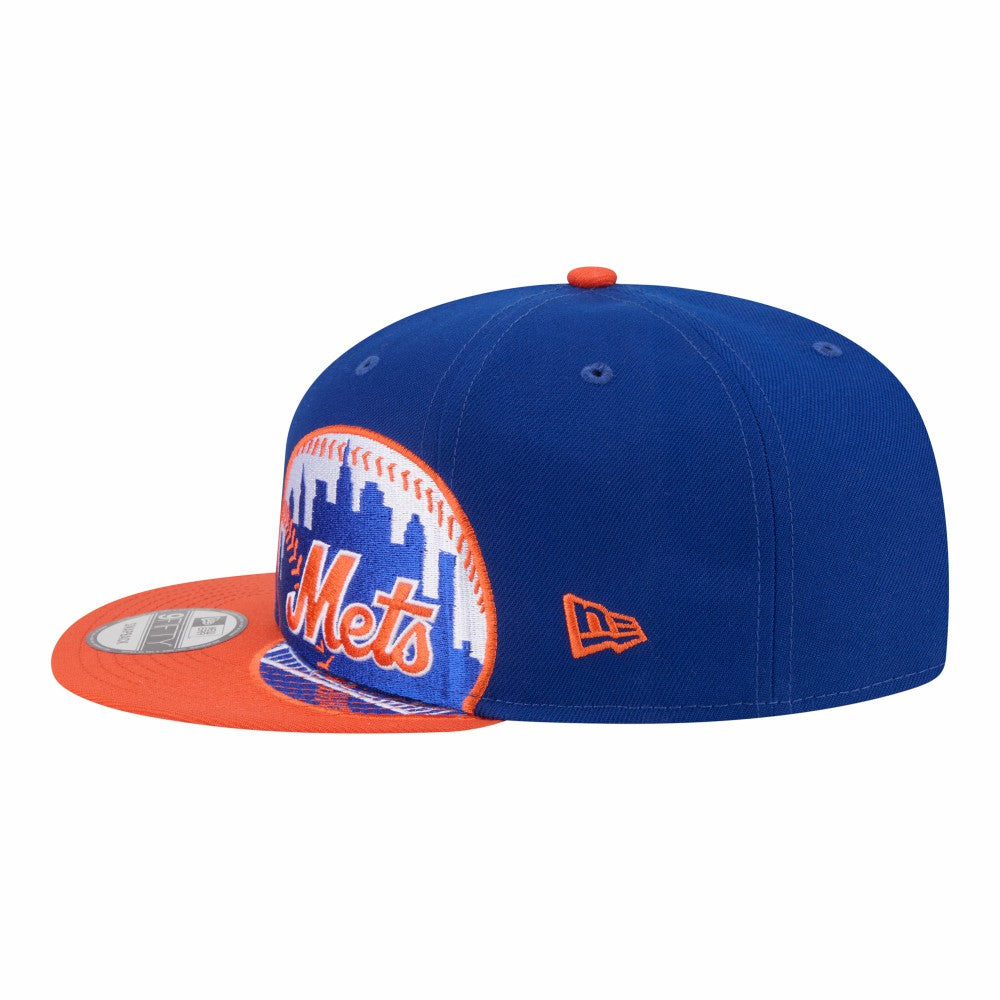 New York Mets Stretched Two-Tone 9FIFTY Adjustable Hat - Royal/Orange | New Era