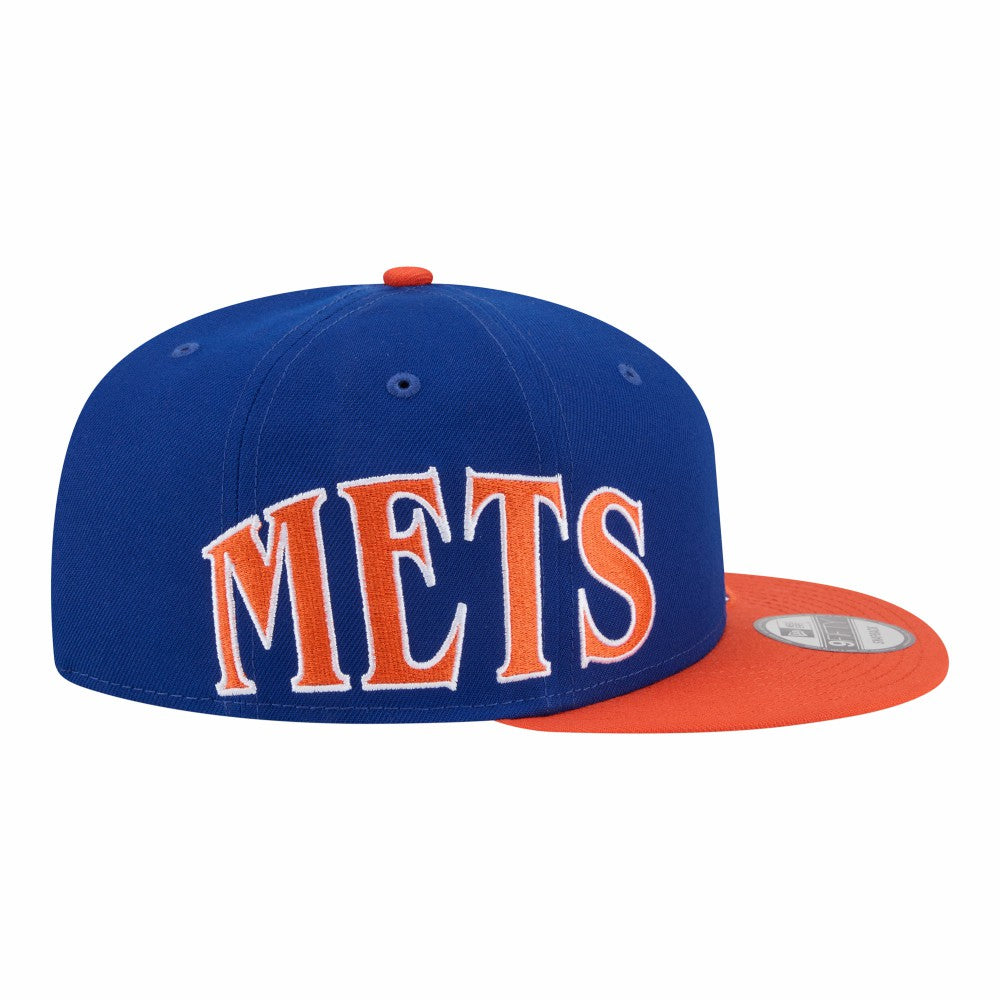 New York Mets Stretched Two-Tone 9FIFTY Adjustable Hat - Royal/Orange | New Era