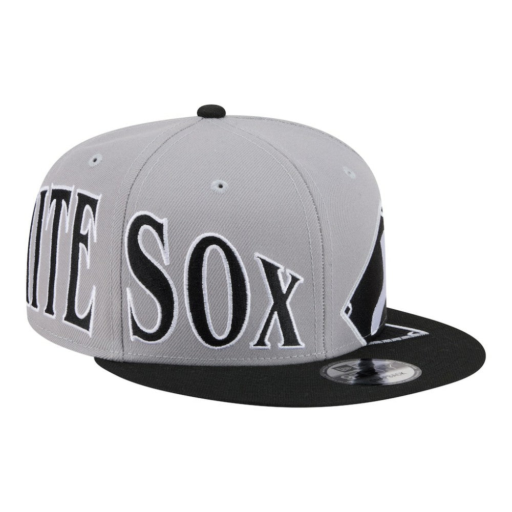 Chicago White Sox Stretched Two-Tone 9FIFTY Adjustable Hat - Gray/Black | New Era