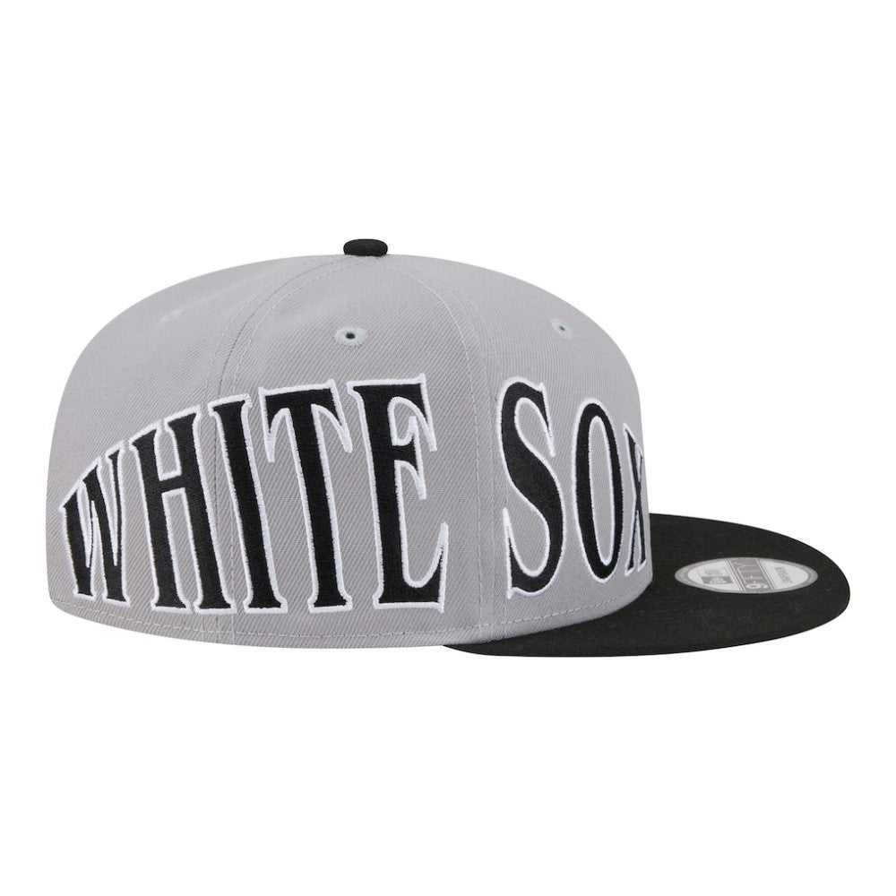 Chicago White Sox Stretched Two-Tone 9FIFTY Adjustable Hat - Gray/Black | New Era