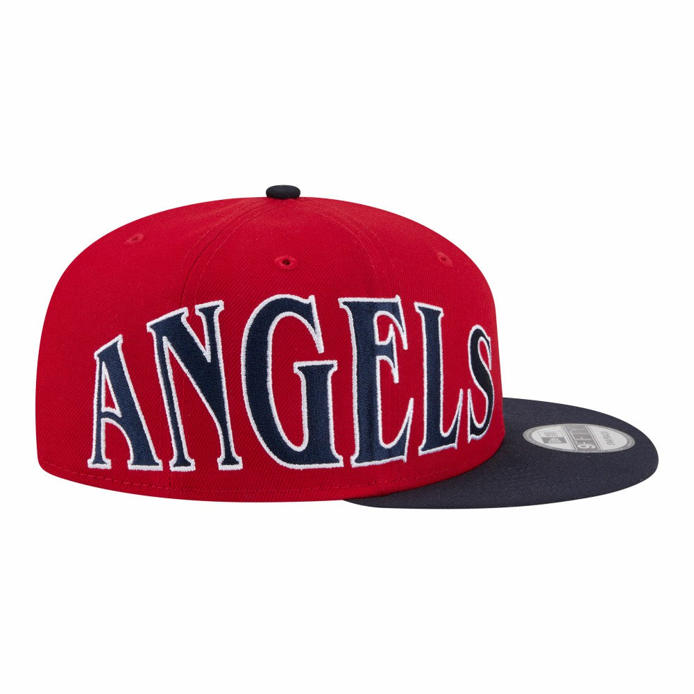 Los Angeles Angels Stretched Two-Tone 9FIFTY Adjustable Hat - Red/Navy | New Era