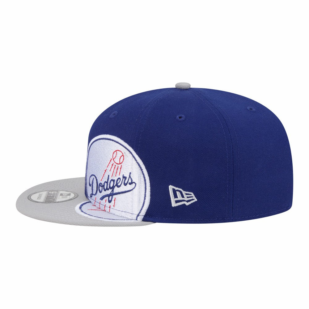 Los Angeles Dodgers Stretched Two-Tone 9FIFTY Adjustable Hat - Royal/Gray | New Era