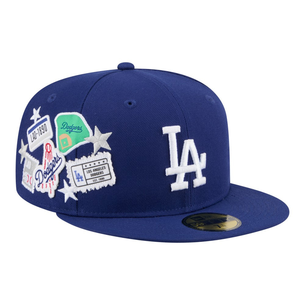Los Angeles Dodgers City Patch 59FIFTY Fitted Hat - Royal | New Era