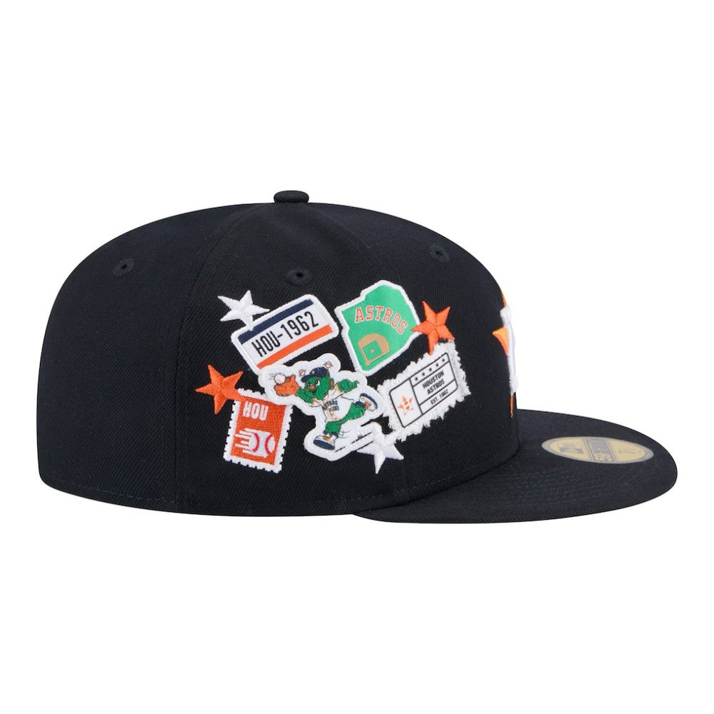 Houston Astros City Patch 59FIFTY Fitted Hat - Navy | New Era